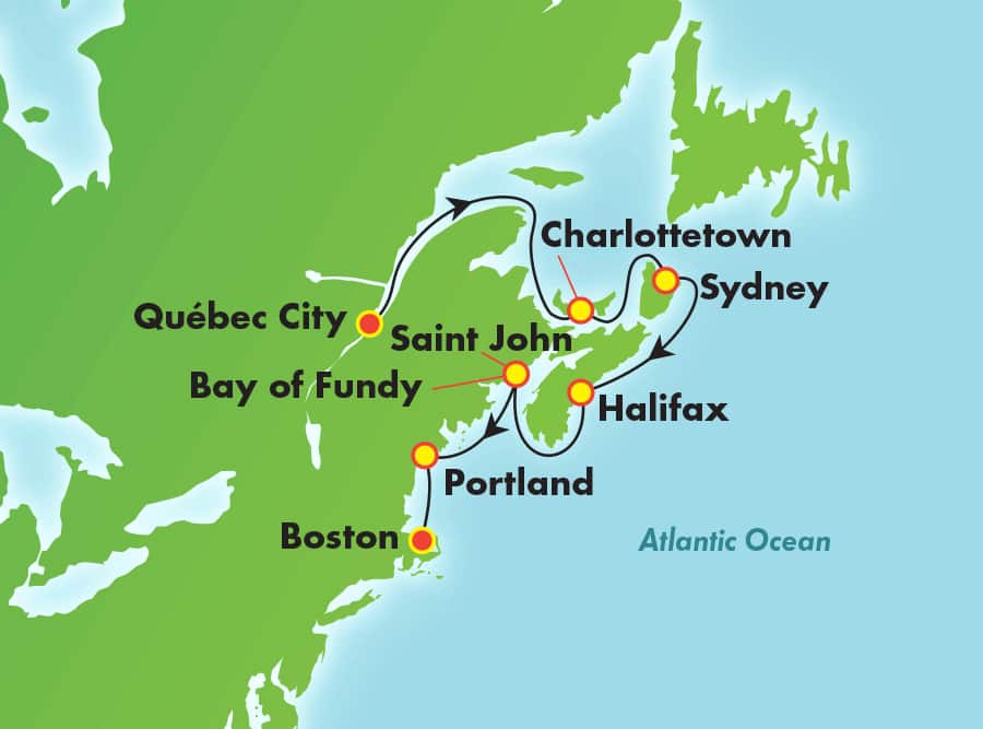 Canadá y Nueva Inglaterra desde Quebec, 7 días Canadá y Nueva Inglaterra desde Quebec, 7 días
